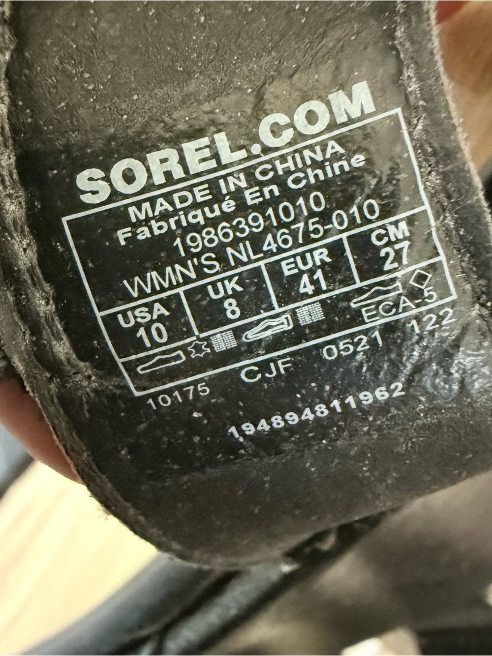 Sorel Black Leather Wide Strap Wedge Platform Sandals Shoes Women’s 10 - Picture 5 of 12